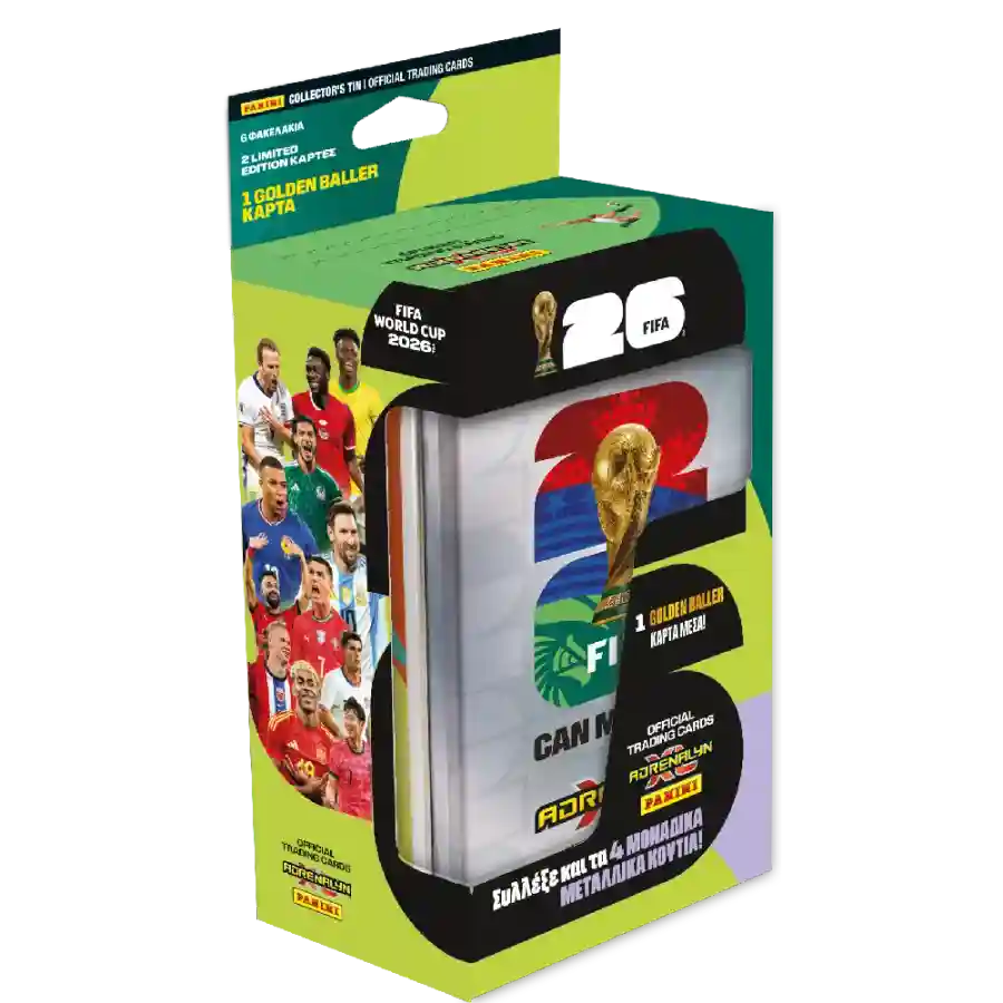 Panini Cards World Cup 2026 Adrenalyn Metal Classic Tin