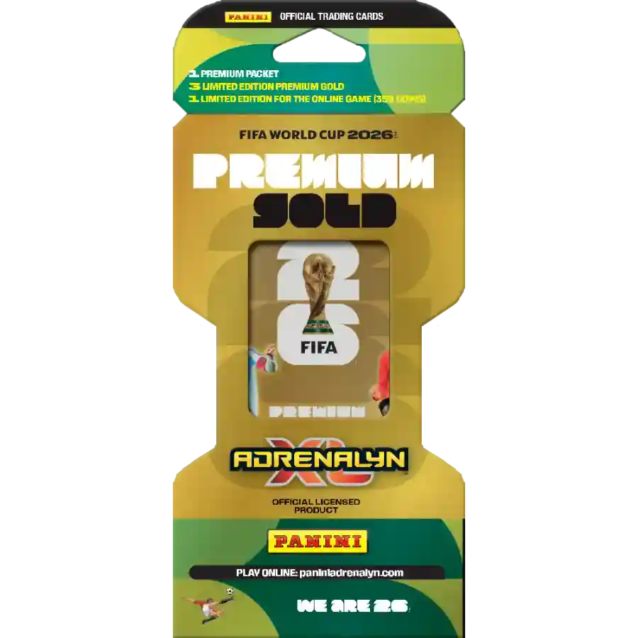Panini Cards World Cup 2026 Adrenalyn Premium Gold Blister